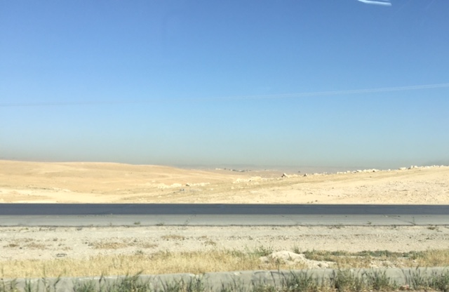 The road in Jordan. 